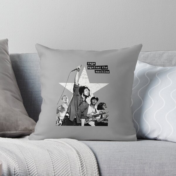 baikdia rage against the machine band bersedih Throw Pillow RB0812 product Offical rageagainstthemachine Merch