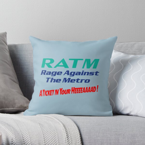 Men Women Ratm Rage Against Gift Metro Aticket   Throw Pillow RB0812 product Offical rageagainstthemachine Merch