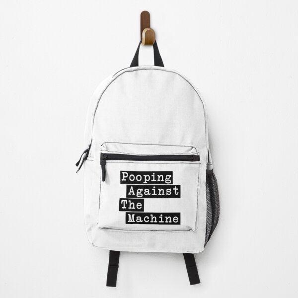 Pooping Against The Machine - Rage Against The Machine, RATM Parody Backpack RB0812 product Offical rageagainstthemachine Merch