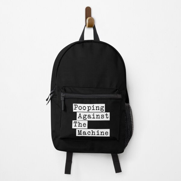Pooping Against The Machine - Rage Against The Machine, RATM Parody, Invert Design Backpack RB0812 product Offical rageagainstthemachine Merch