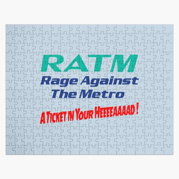 Men Women Ratm Rage Against Gift Metro Aticket   Jigsaw Puzzle RB0812 product Offical rageagainstthemachine Merch