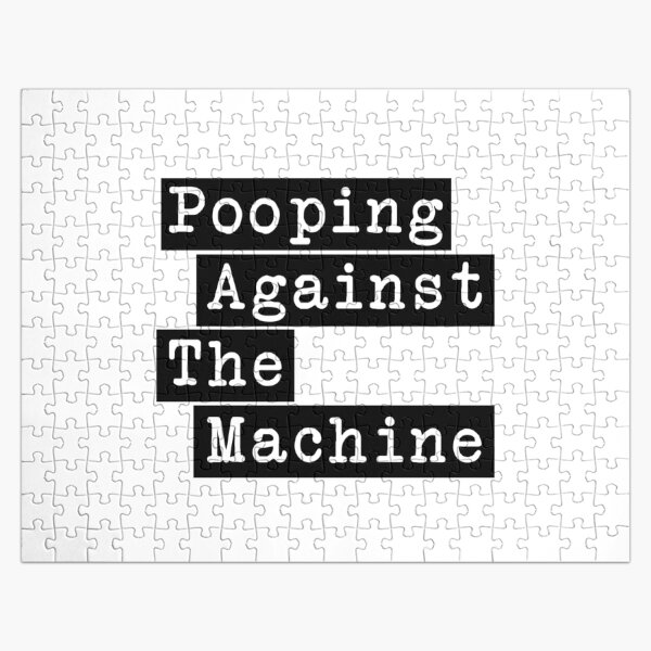 Pooping Against The Machine - Rage Against The Machine, RATM Parody Jigsaw Puzzle RB0812 product Offical rageagainstthemachine Merch